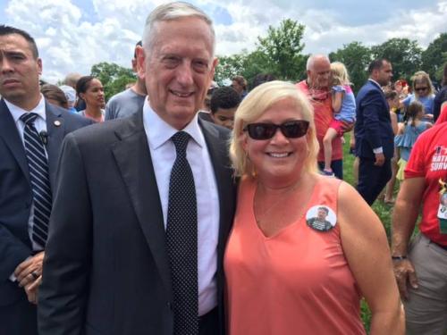 Section 60, Arlington National Cemetary 2017 with Secretary of Defense General Mattis