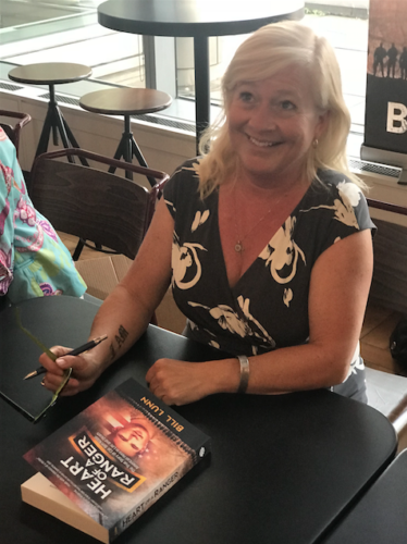 Book signing with Ben's heart recipient